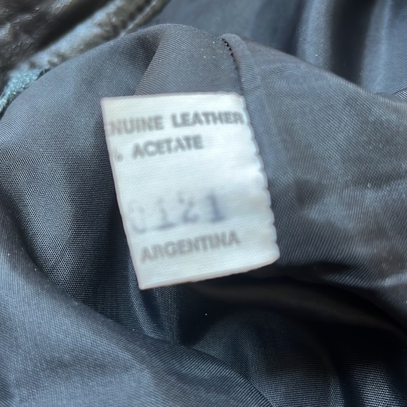 Vintage 100% Genuine Leather Pants, Black, Size 9/10. - Picture 7 of 7